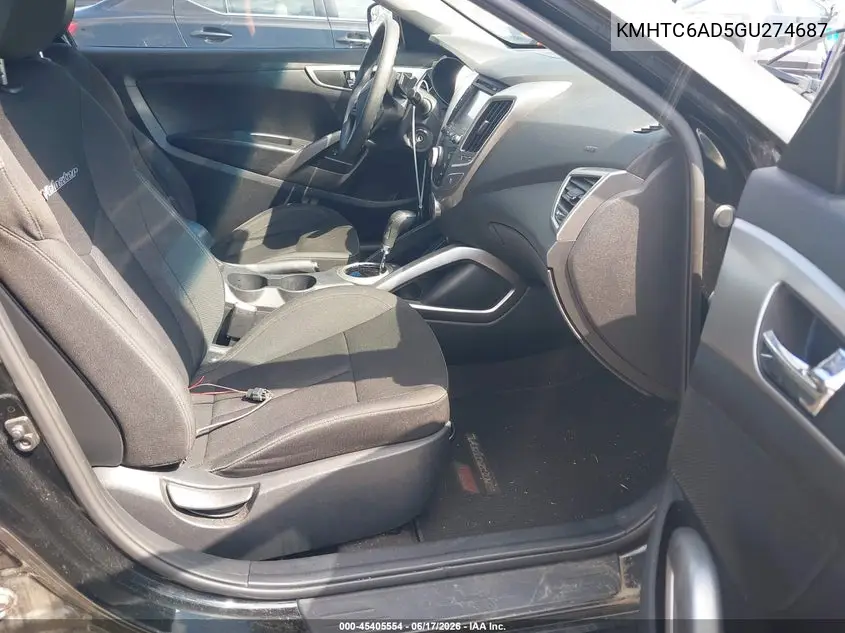 KMHTC6AD5GU274687 2016 Hyundai Veloster