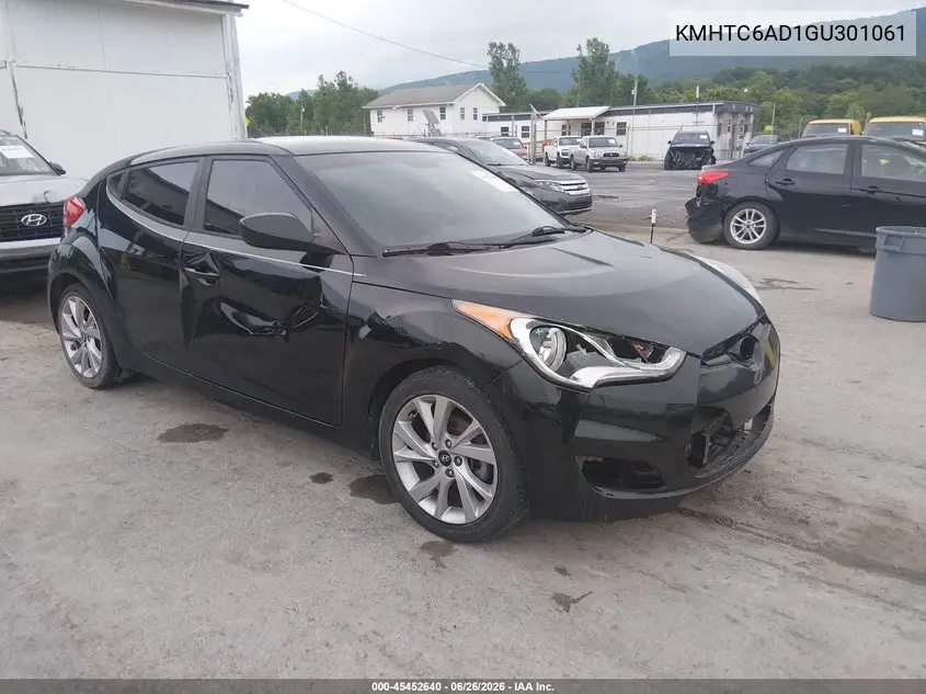 2016 Hyundai Veloster VIN: KMHTC6AD1GU301061 Lot: 45452640