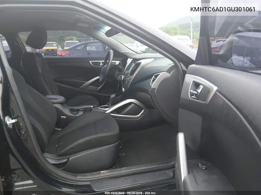 2016 Hyundai Veloster VIN: KMHTC6AD1GU301061 Lot: 45452640