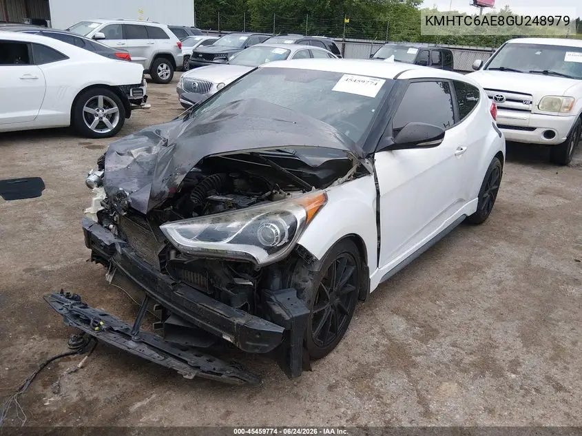 2016 Hyundai Veloster Turbo VIN: KMHTC6AE8GU248979 Lot: 45459774