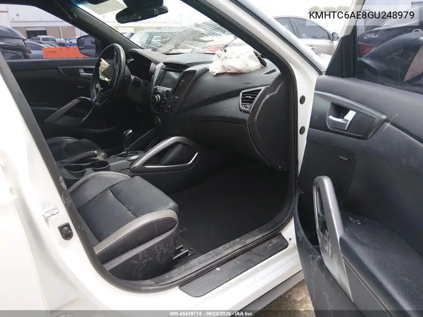 2016 Hyundai Veloster Turbo VIN: KMHTC6AE8GU248979 Lot: 45459774