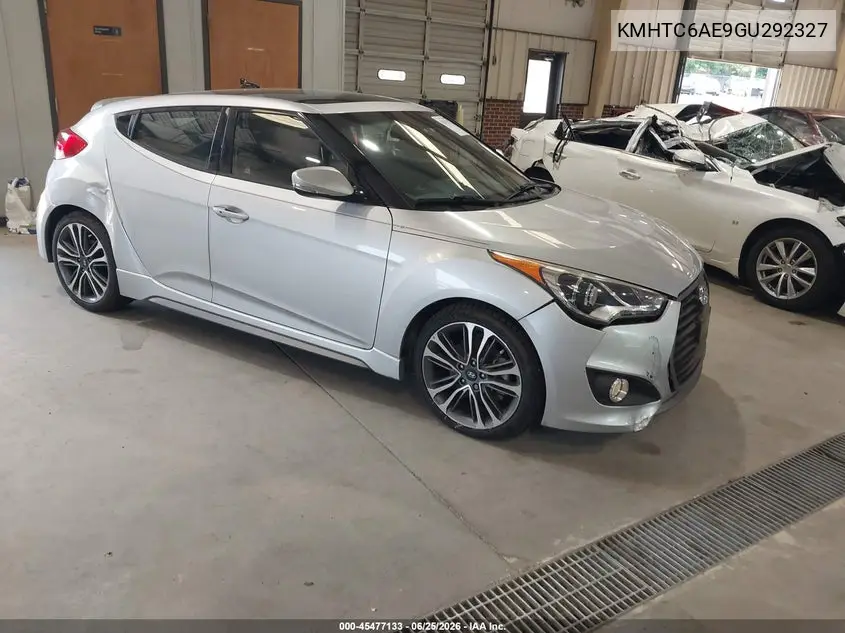 2016 Hyundai Veloster Turbo VIN: KMHTC6AE9GU292327 Lot: 45477133