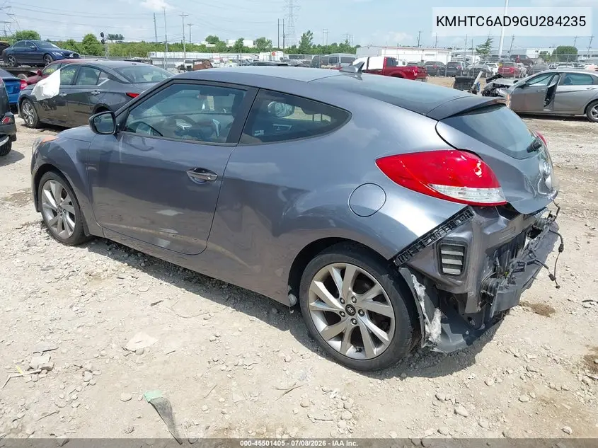 2016 Hyundai Veloster VIN: KMHTC6AD9GU284235 Lot: 45501405