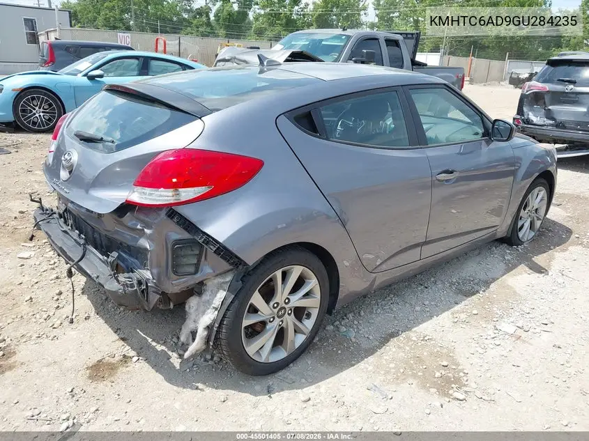 2016 Hyundai Veloster VIN: KMHTC6AD9GU284235 Lot: 45501405