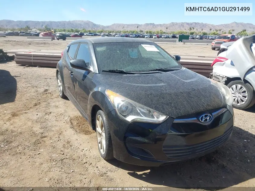 2016 Hyundai Veloster VIN: KMHTC6AD1GU291499 Lot: 45511436
