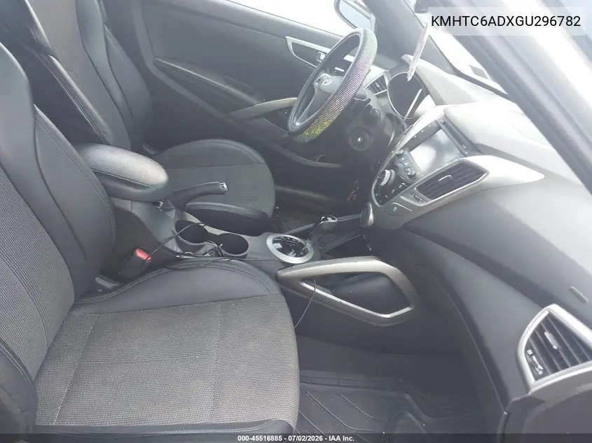 2016 Hyundai Veloster VIN: KMHTC6ADXGU296782 Lot: 45516885