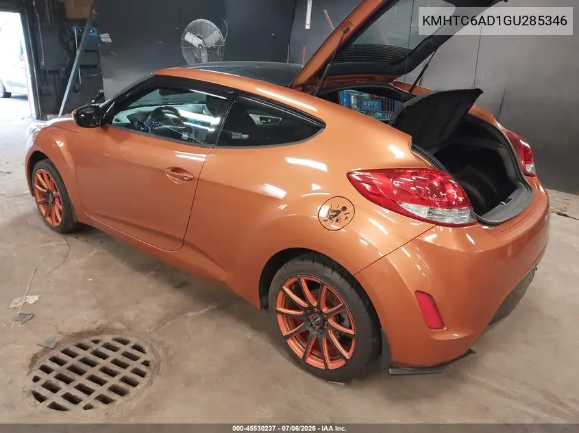 2016 Hyundai Veloster VIN: KMHTC6AD1GU285346 Lot: 45530237