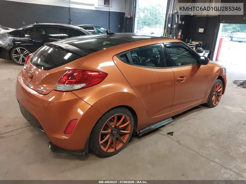 2016 Hyundai Veloster VIN: KMHTC6AD1GU285346 Lot: 45530237