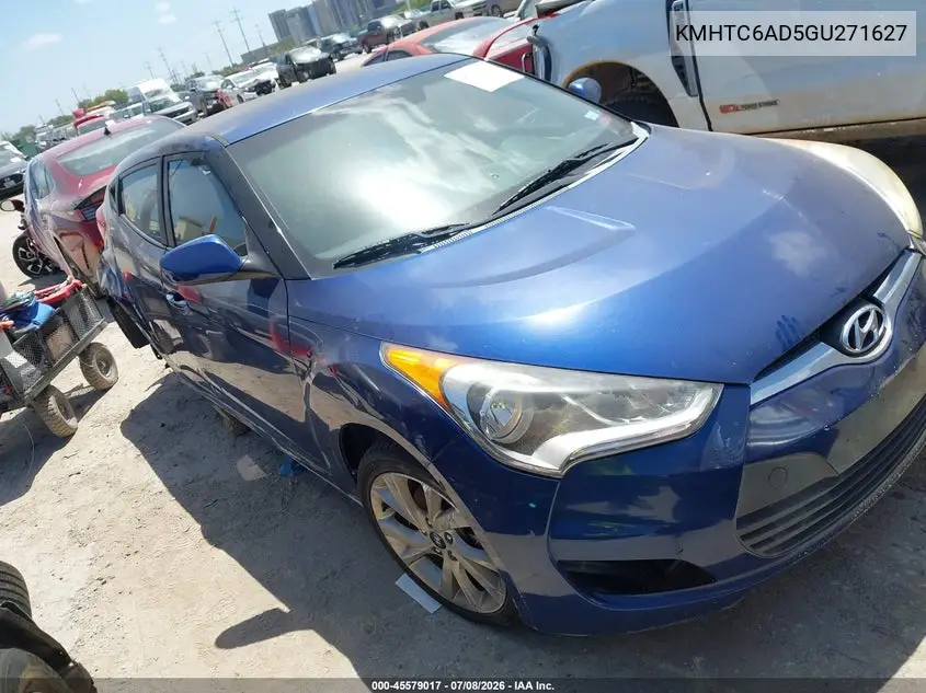 2016 Hyundai Veloster VIN: KMHTC6AD5GU271627 Lot: 45579017