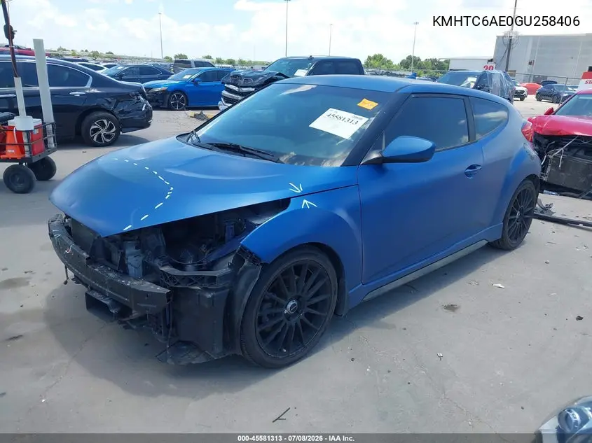 2016 Hyundai Veloster Turbo Rally Edition VIN: KMHTC6AE0GU258406 Lot: 45581313