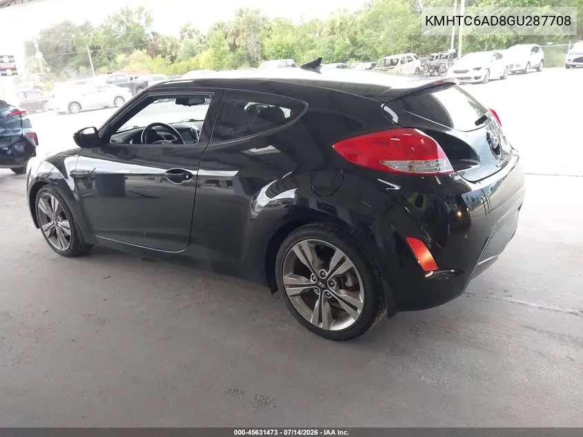 2016 Hyundai Veloster VIN: KMHTC6AD8GU287708 Lot: 45631473