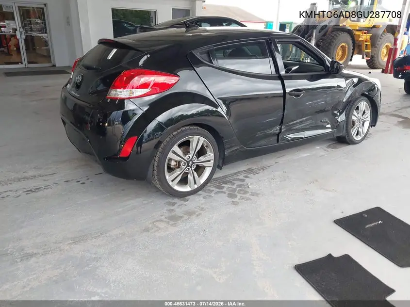 2016 Hyundai Veloster VIN: KMHTC6AD8GU287708 Lot: 45631473