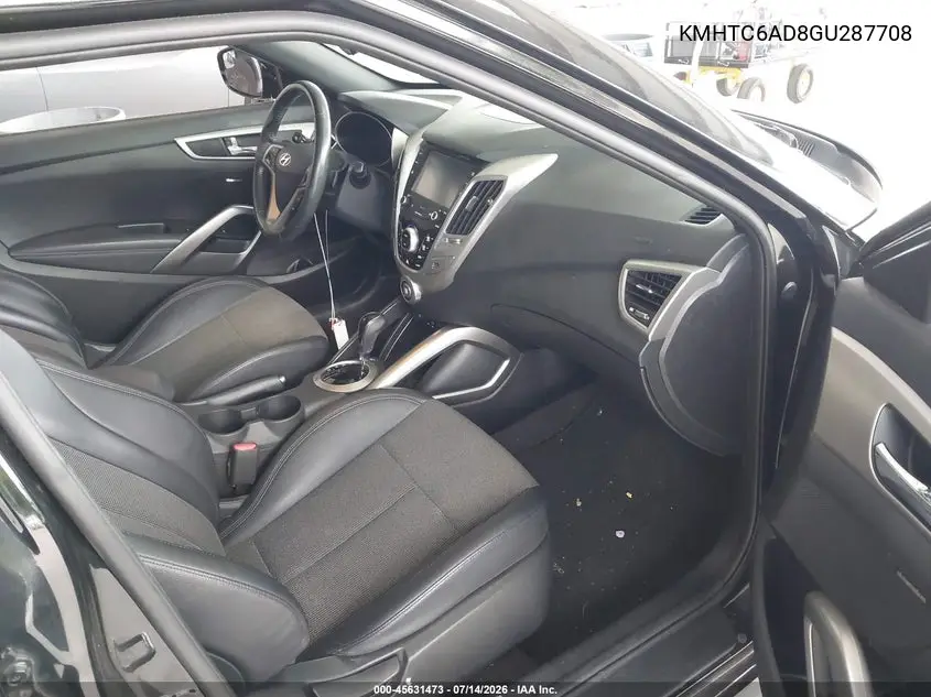 2016 Hyundai Veloster VIN: KMHTC6AD8GU287708 Lot: 45631473