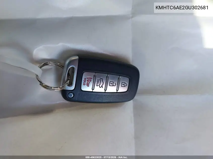 2016 Hyundai Veloster Turbo VIN: KMHTC6AE2GU302681 Lot: 45633525
