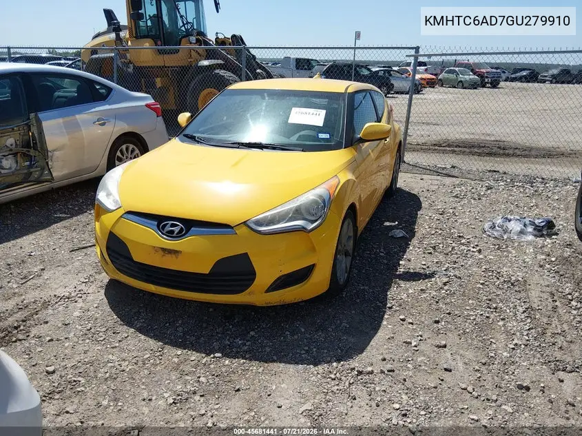 2016 Hyundai Veloster VIN: KMHTC6AD7GU279910 Lot: 45681441