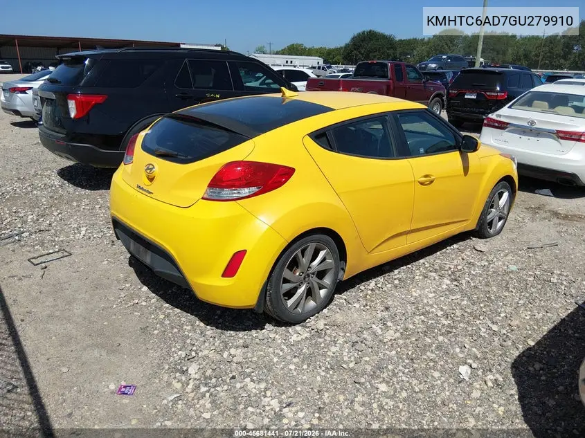 2016 Hyundai Veloster VIN: KMHTC6AD7GU279910 Lot: 45681441