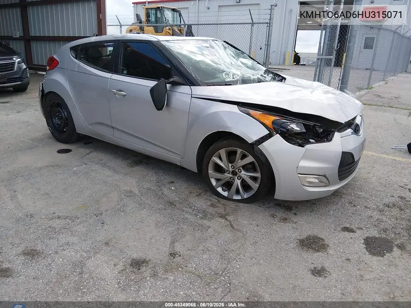 2017 Hyundai Veloster VIN: KMHTC6AD6HU315071 Lot: 45349066