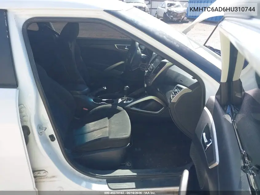 2017 Hyundai Veloster VIN: KMHTC6AD6HU310744 Lot: 45378192