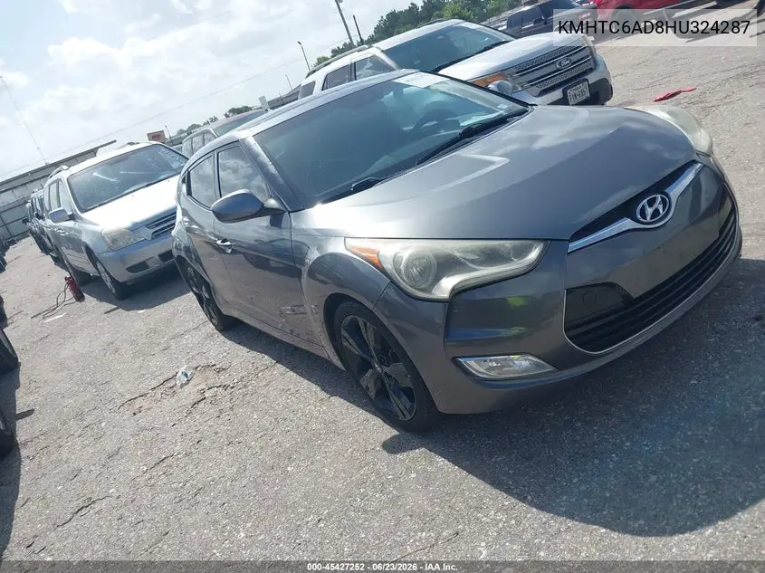 2017 Hyundai Veloster Value Edition VIN: KMHTC6AD8HU324287 Lot: 45427252