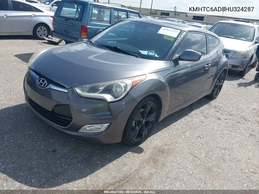 2017 Hyundai Veloster Value Edition VIN: KMHTC6AD8HU324287 Lot: 45427252