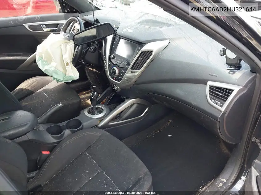 2017 Hyundai Veloster Value Edition VIN: KMHTC6AD2HU321644 Lot: 45499057