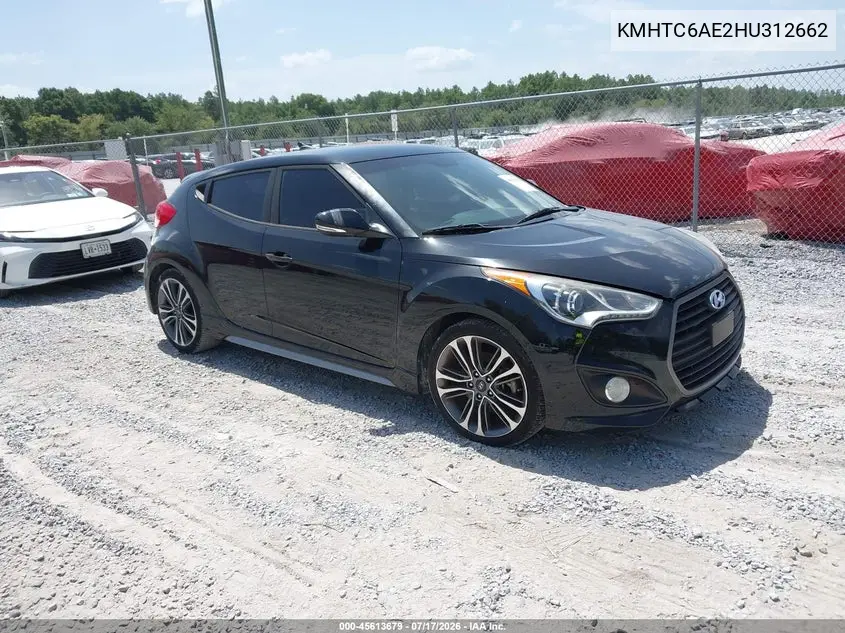 2017 Hyundai Veloster Turbo VIN: KMHTC6AE2HU312662 Lot: 45613679
