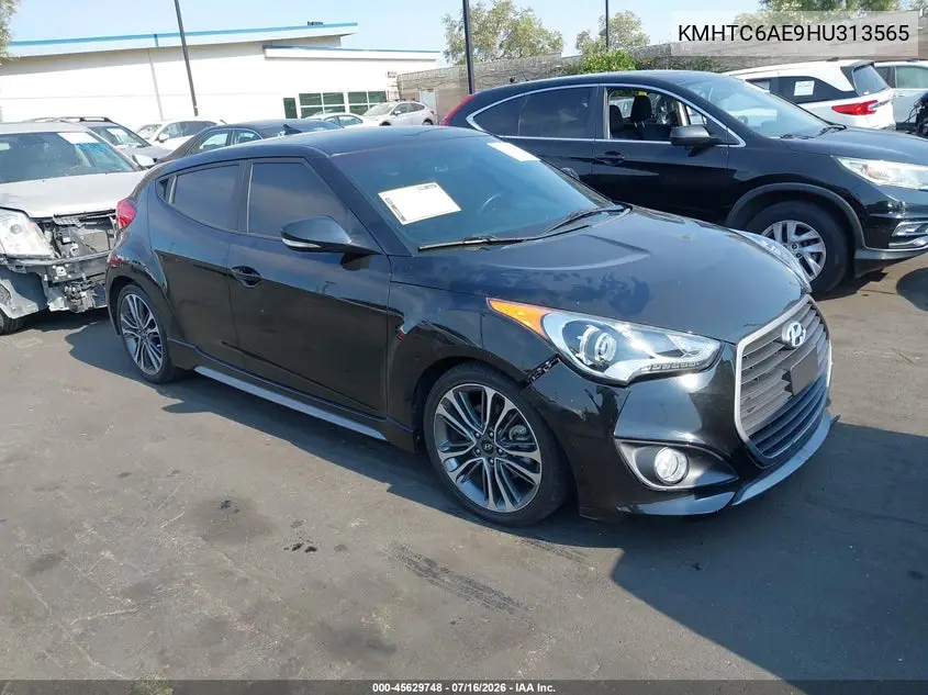 2017 Hyundai Veloster Turbo VIN: KMHTC6AE9HU313565 Lot: 45629748