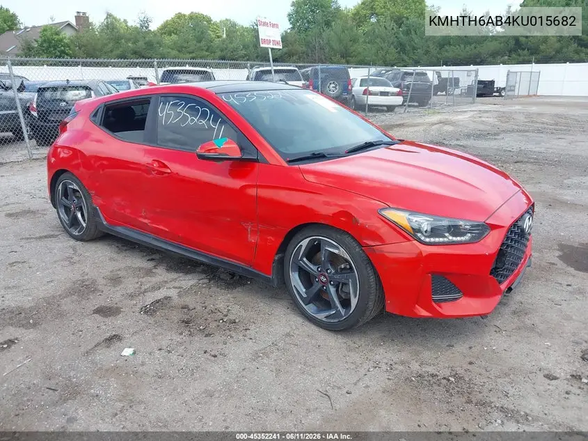 KMHTH6AB4KU015682 2019 Hyundai Veloster Turbo