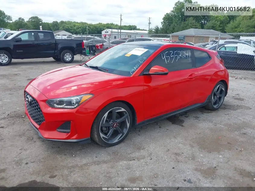 KMHTH6AB4KU015682 2019 Hyundai Veloster Turbo