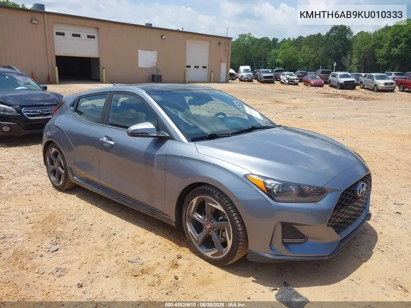 2019 Hyundai Veloster Turbo VIN: KMHTH6AB9KU010333 Lot: 45520610
