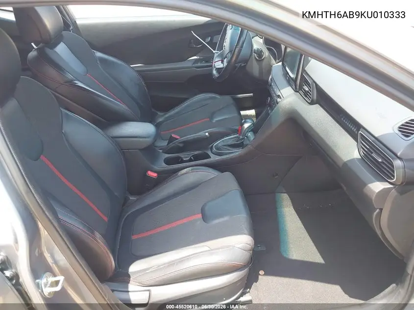 2019 Hyundai Veloster Turbo VIN: KMHTH6AB9KU010333 Lot: 45520610