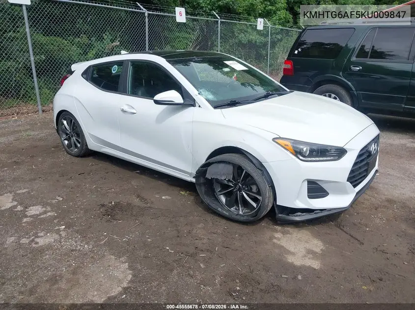 2019 Hyundai Veloster 2.0 Premium VIN: KMHTG6AF5KU009847 Lot: 45555678