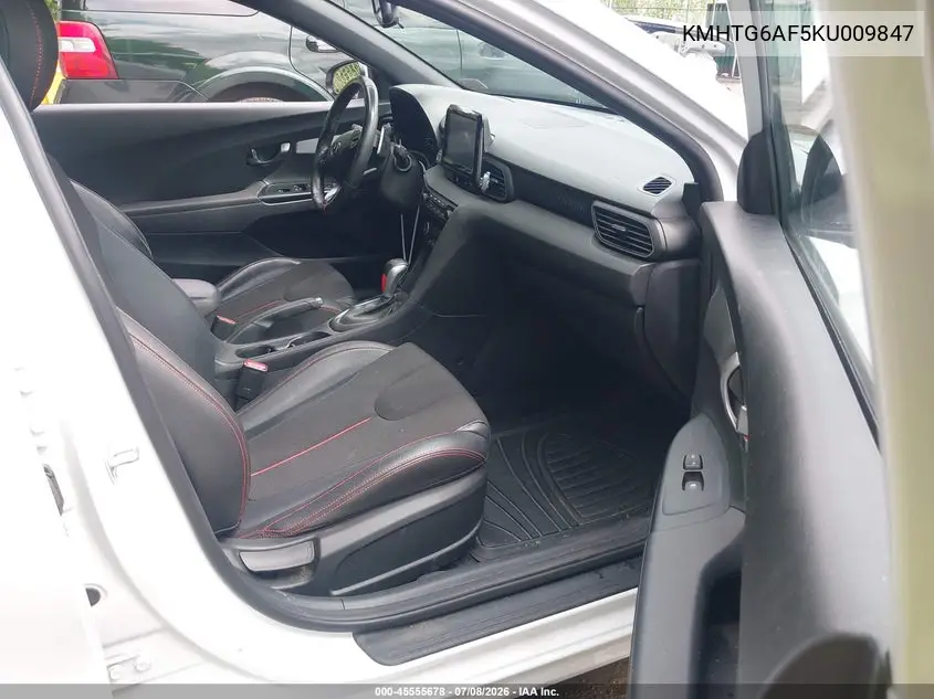 2019 Hyundai Veloster 2.0 Premium VIN: KMHTG6AF5KU009847 Lot: 45555678