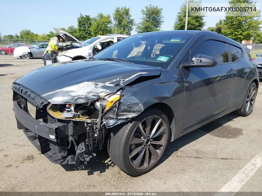 2019 Hyundai Veloster 2.0 Premium VIN: KMHTG6AFXKU005714 Lot: 45557018