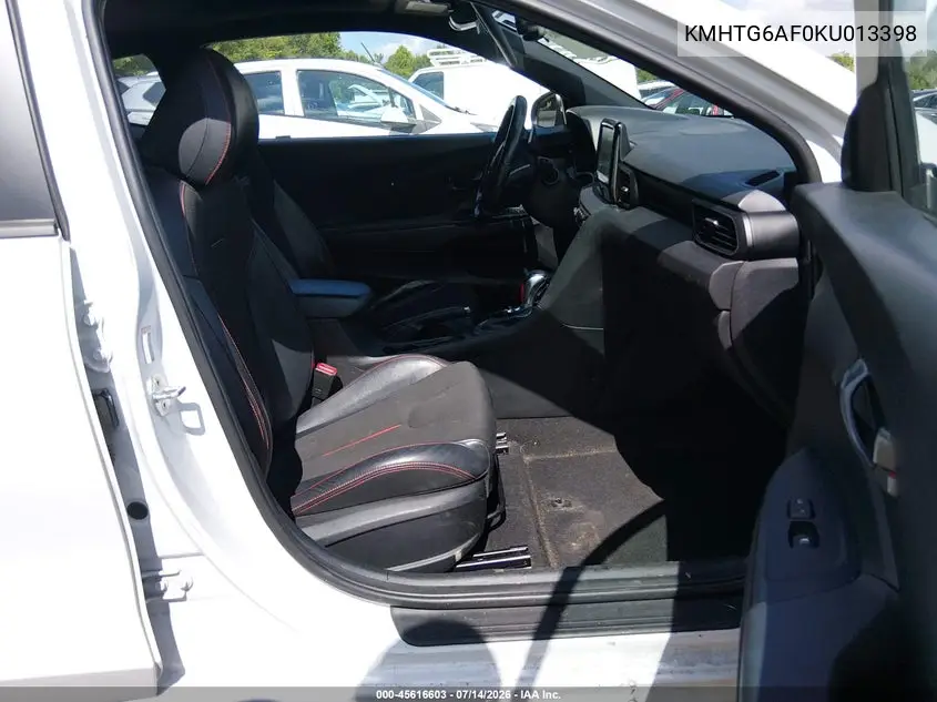 2019 Hyundai Veloster 2.0 Premium VIN: KMHTG6AF0KU013398 Lot: 45616603