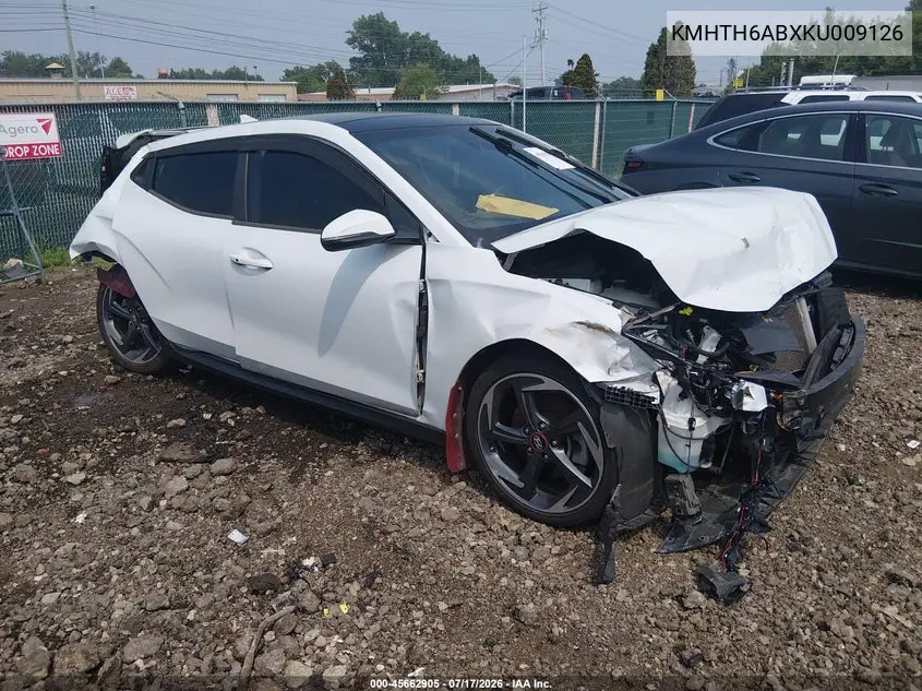 2019 Hyundai Veloster Turbo VIN: KMHTH6ABXKU009126 Lot: 45662905