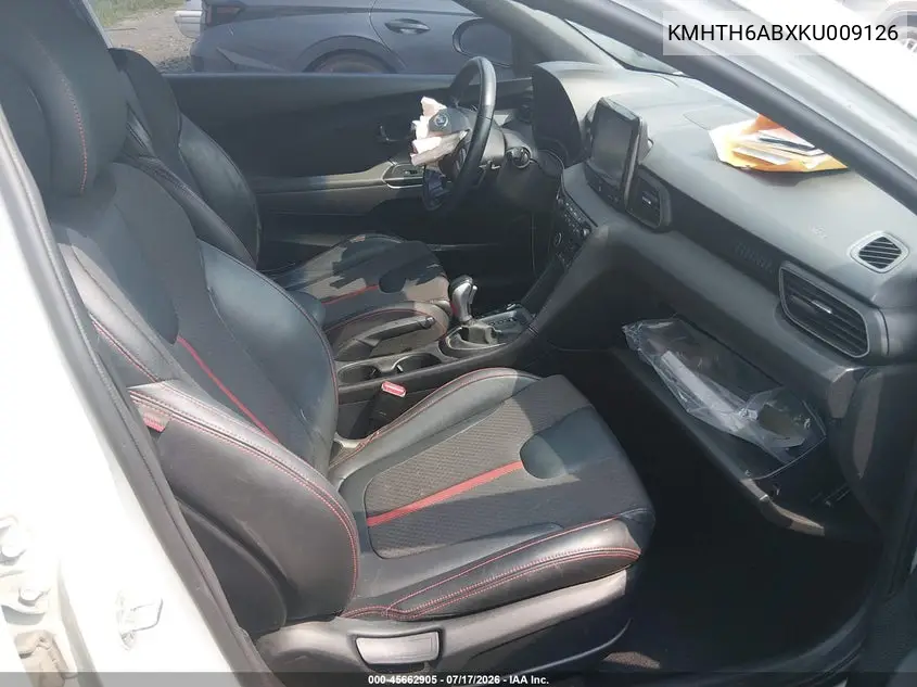 2019 Hyundai Veloster Turbo VIN: KMHTH6ABXKU009126 Lot: 45662905