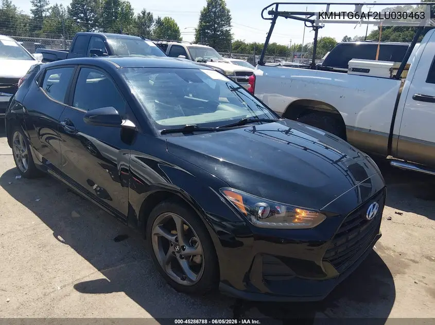 2020 Hyundai Veloster 2.0 VIN: KMHTG6AF2LU030463 Lot: 45286788