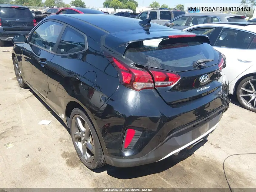2020 Hyundai Veloster 2.0 VIN: KMHTG6AF2LU030463 Lot: 45286788