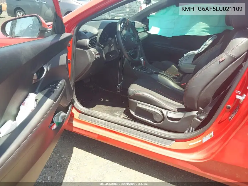 2020 Hyundai Veloster 2.0 Premium VIN: KMHTG6AF5LU021109 Lot: 45341866