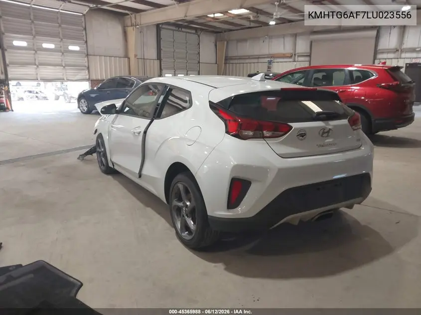 2020 Hyundai Veloster 2.0 VIN: KMHTG6AF7LU023556 Lot: 45365988