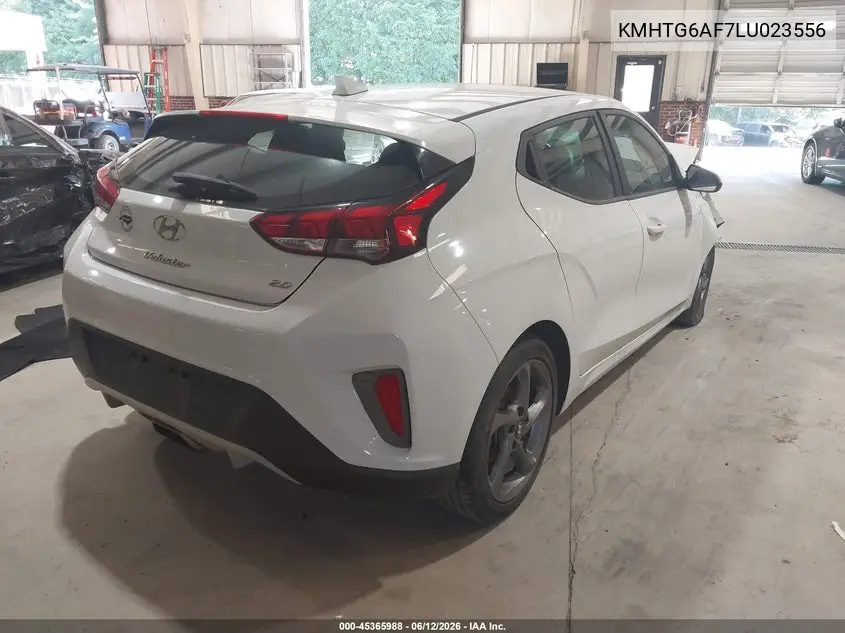 2020 Hyundai Veloster 2.0 VIN: KMHTG6AF7LU023556 Lot: 45365988