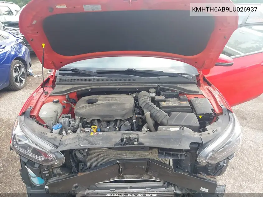 2020 Hyundai Veloster Turbo VIN: KMHTH6AB9LU026937 Lot: 45552792