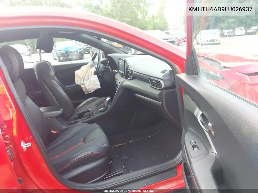 2020 Hyundai Veloster Turbo VIN: KMHTH6AB9LU026937 Lot: 45552792