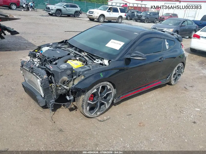 2020 Hyundai Veloster N VIN: KMHT36AH5LU003383 Lot: 45563536