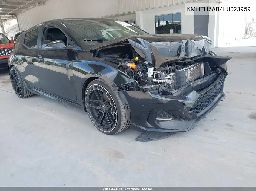 2020 Hyundai Veloster Turbo VIN: KMHTH6AB4LU023959 Lot: 45564472