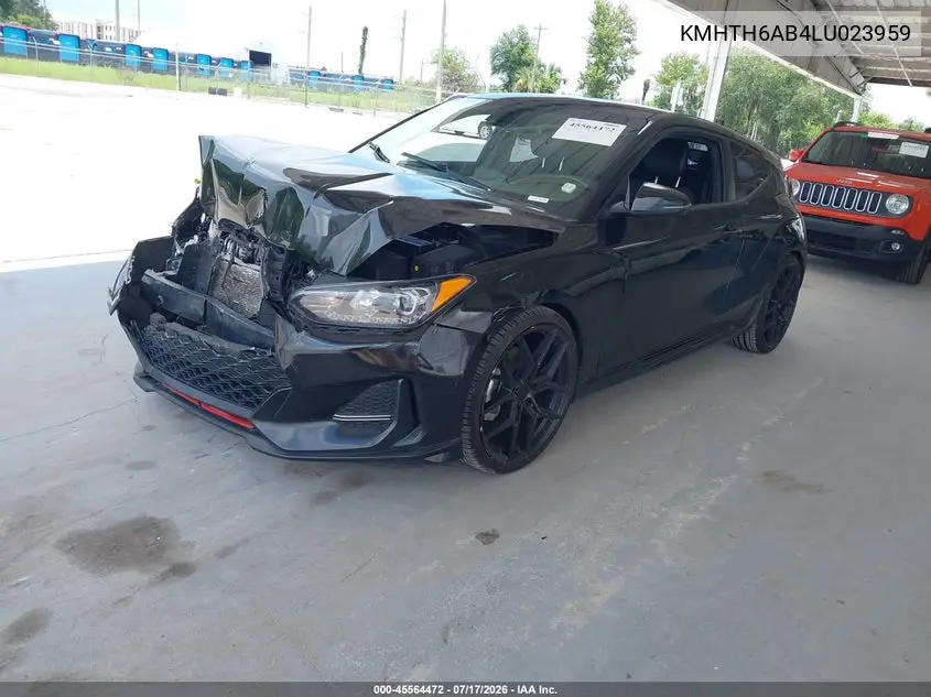 2020 Hyundai Veloster Turbo VIN: KMHTH6AB4LU023959 Lot: 45564472