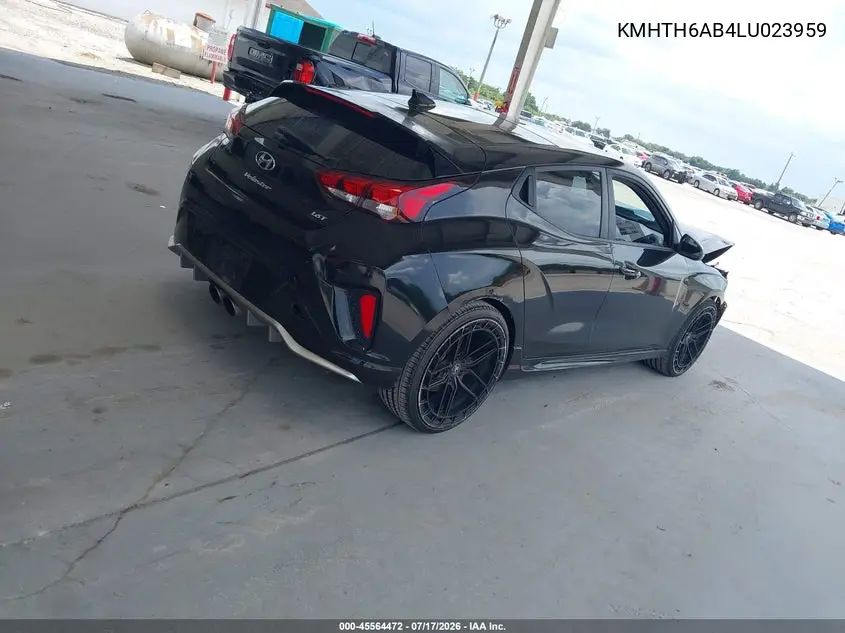 2020 Hyundai Veloster Turbo VIN: KMHTH6AB4LU023959 Lot: 45564472