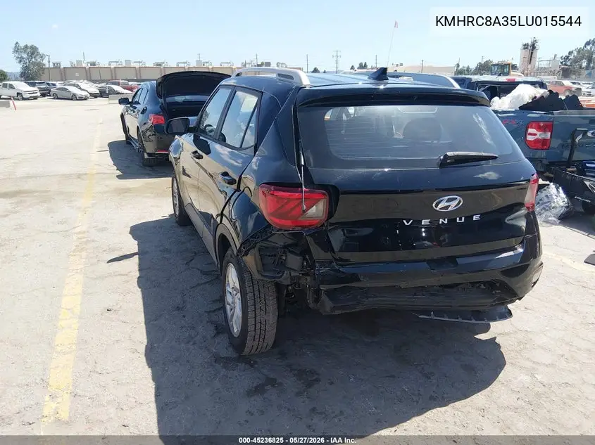 2020 Hyundai Venue Sel VIN: KMHRC8A35LU015544 Lot: 45236825