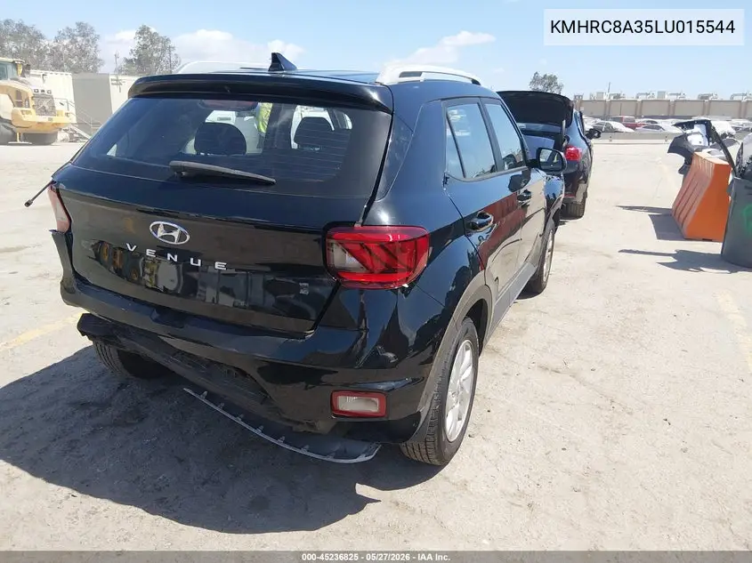 2020 Hyundai Venue Sel VIN: KMHRC8A35LU015544 Lot: 45236825